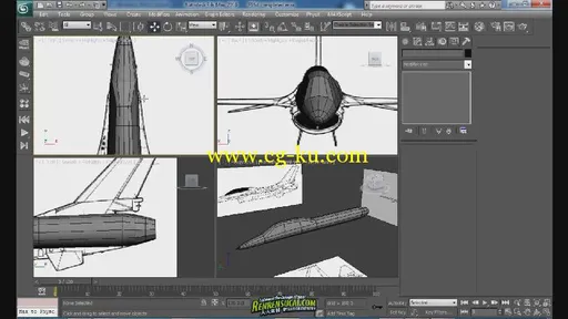 《3dsmax制作F16战机建模教程》Cg tuts+ Modeling The F-16 Fighter Jet的图片1