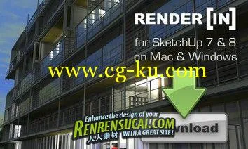 《Renderin 2.0.7渲染引擎破解版》Renderin 2.0.7 For SketchUp 8的图片1