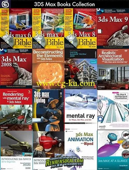 《16本国外3dsMax学习教程书籍杂志合辑》3ds Max books collection的图片1