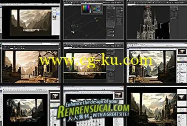 数字环境绘画技法教程 Gnomon Digital Environment Painting Matte Painting Techniques的图片2