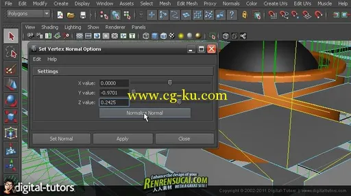 《Maya建模详细菜单高级教程》Digital-Tutors Maya Modeling Reference Library Normals的图片3