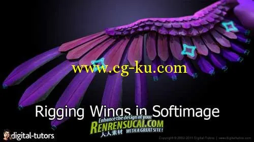 《Softimage翅膀套索训练教程》Digital-Tutors Rigging Wings in Softimage的图片1