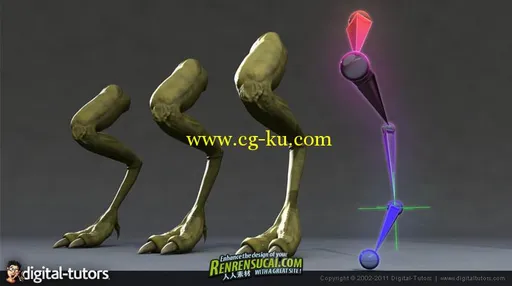 《Maya 2012骨骼绑定高级教程》Digital-Tutors Maya Rigging Reference Library Skeleton Menu的图片2