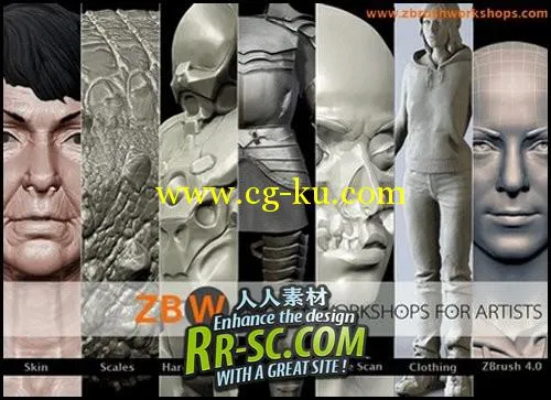 Zbrush艺术家深入学习教程 Zbrush Workshops For Artist的图片1