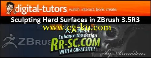 Zbrush 3.5硬表面雕刻教程 DDigital Tutors Sculpting Hard Su**ces in ZBrush 3.5R3的图片1