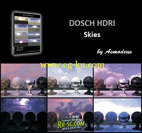 渲染材质素材2CD DOSCH HDRI: Skies CD1 & CD2的图片1