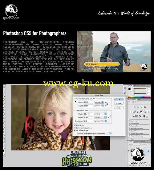 Photoshop 摄影师调片高级教程 Lynda.com – Photoshop CS5 for Photographers DVD的图片1