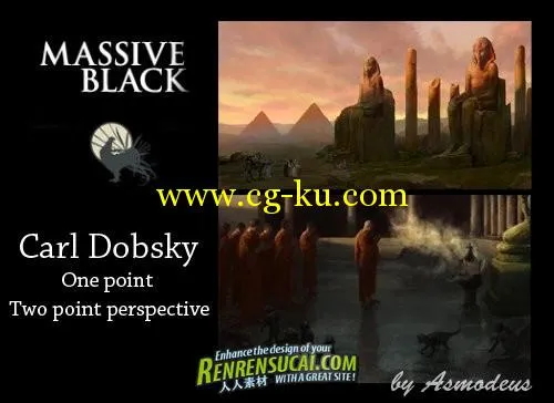 单双点透视手绘教程 Massive Black - Carl Dobsky - One point & Two point perspective的图片1