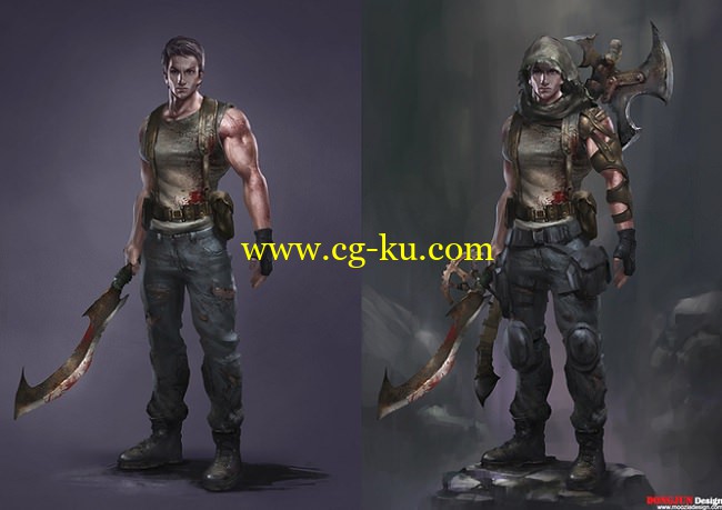 Gumroad – Male Character Zombie Killer by Lu Dongjun的图片1