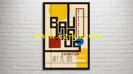 Photoshop How to Design  Create a Vintage Bauhaus Poster的图片1