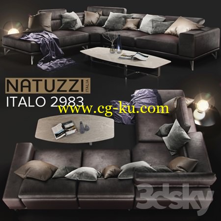 Sofa NATUZZI Italo 2983的图片1