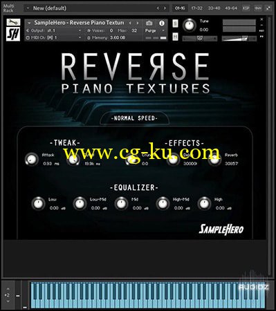 SampleHero Reverse Piano Textures KONTAKT的图片1