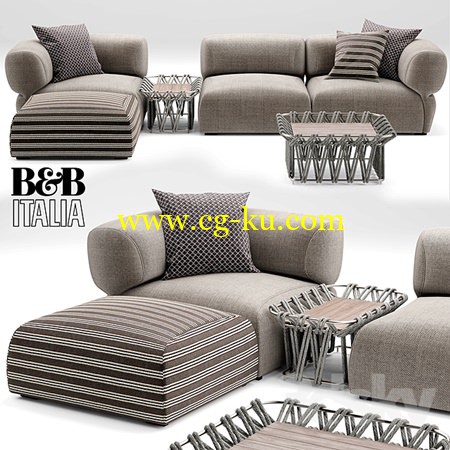 Sofa Butterfly BT007 Sofa B & B Italia的图片1