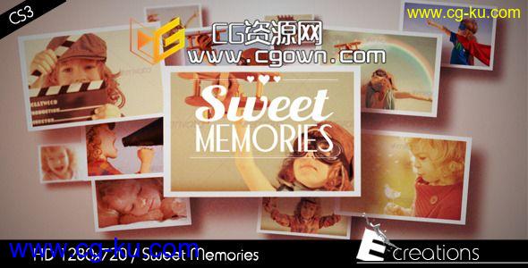 甜蜜的回忆 复古相册 Sweet Memories AE模板的图片1