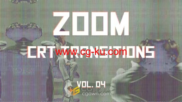 CRT Zoom Transitions Vol. 04缩放过渡-AE模板的图片1