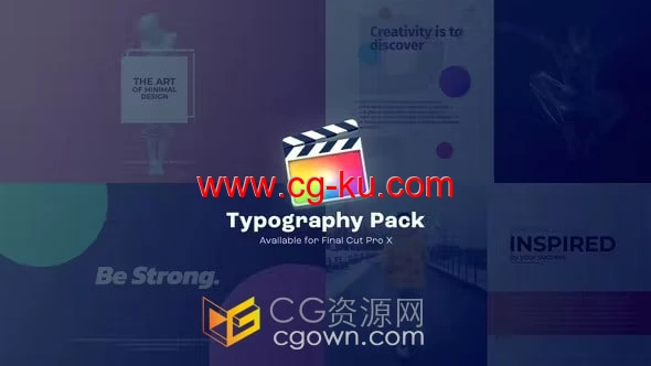 FCPX插件10组排版文字标题动画Typography Pack  V1的图片1