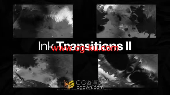 AE水墨转场模板=墨迹过渡20 Ink Transitions II的图片1