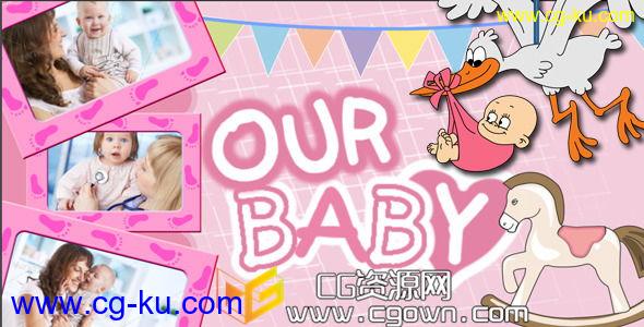 亲爱宝宝相册 Videohive Baby Photo Album AE模板的图片1