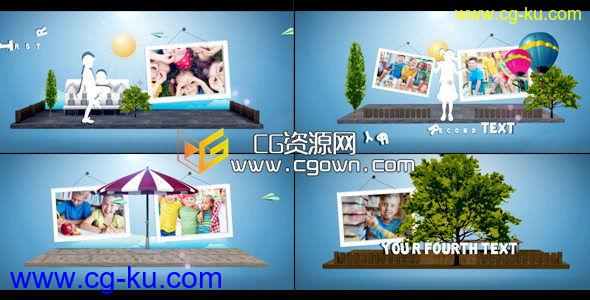 您的孩子相册 卡通三维翻页效果 Videohive Your Kids AE模板的图片1