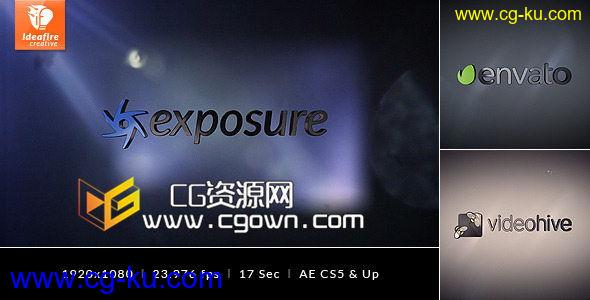 曝光电影特效标志动画 Videohive Exposure – Logo Intro AE模板的图片1