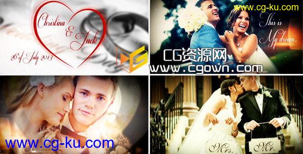 婚礼故事视频专辑 VideoHive Wedding Story Album AE模板的图片1