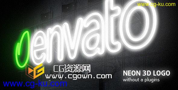 霓虹灯标志动画 Videohive Neon Logo 6748865 AE模板的图片1