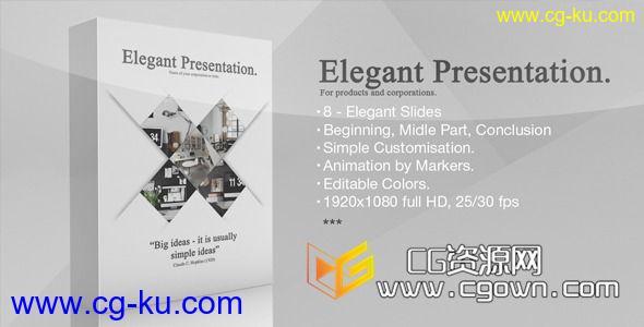 优雅宣传展示 Videohive Elegant Presentation AE模板的图片1