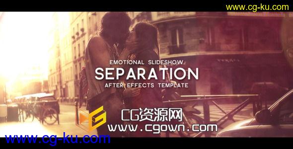 优雅柔和漏光情感相册 VideoHive Separation AE模板的图片1