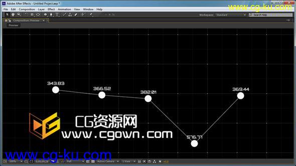 AE使用表达式创建一个折线图 After Effects教程的图片1