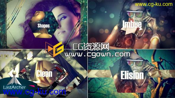 时尚剪辑多种形状转场 Videohive Shapes 6824324 AE模板的图片1