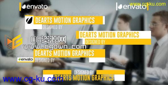 现代化时尚字幕导条 VideoHive Modern Lower Third 6959504 AE模板的图片1