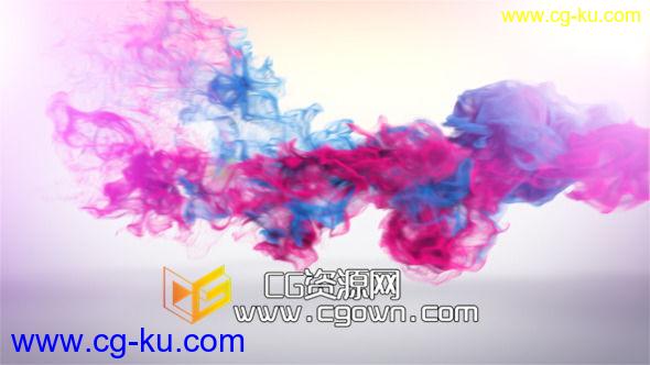 水彩粒子标志演绎片头 VideoHive Trailing Particles Logo Reveal AE模板的图片1