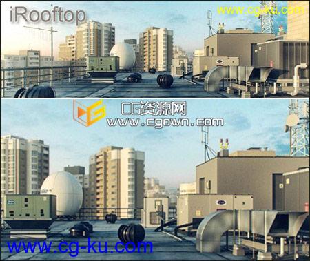 C4D与MAX各种屋顶3D模型 R&D Group – iRooftop的图片1