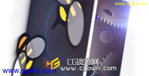 机械齿轮转动标志片头 Videohive The Gears – Logo Reveal 2851283 AE模板的图片1