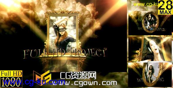 皇家贵族相册展示 Videohive Cinema Royal Intro AE Project(CS5) AE模板的图片1