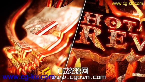 震撼炙热火焰标志演绎片头 Videohive Hot Logo Reveal AE模板的图片1