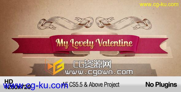 我的可爱情人节婚礼 Videohive My Lovely Valentine AE模板的图片1