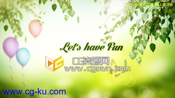 快乐时光 绿色主题相册 Videohive Lets Have Fun 6687203 AE模板的图片1