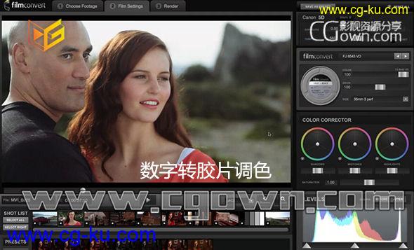 数字转胶片插件 Filmconvert Pro OFX v1.08 支持多种程序 (Nuke, Scratch, DaVinci Resolve, Vegas Pro)的图片1