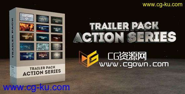 15种效果电影标题片头 Videohive Trailer Pack – Action Series AE模板的图片1