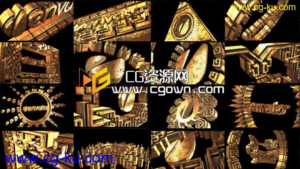 黄金字体标志 VideoHive Gold Eldorado AE模板的图片1