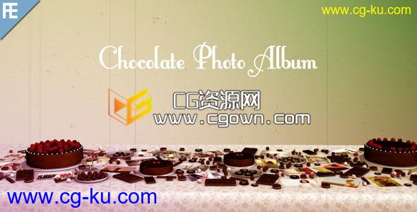 甜蜜巧克力相册 Videohive Chocolate Photo Album AE模板的图片1