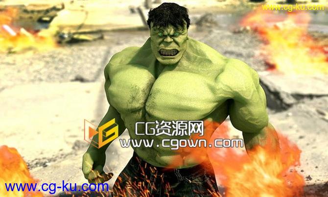 Cinema 4DTutorial – Hulk Project Tutorial c4d绿巨人项目完整高级终极视频教程的图片1