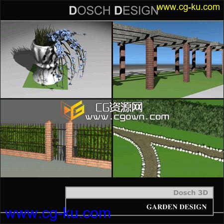 c4d园林植物类3D模型集合包 DOSCH DESIGN 3D Garden Designer的图片1