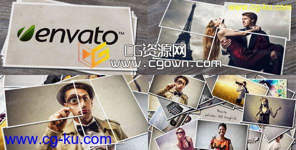 照片动感拼贴画廊 Videohive Photo Collage Gallery AE模板的图片1