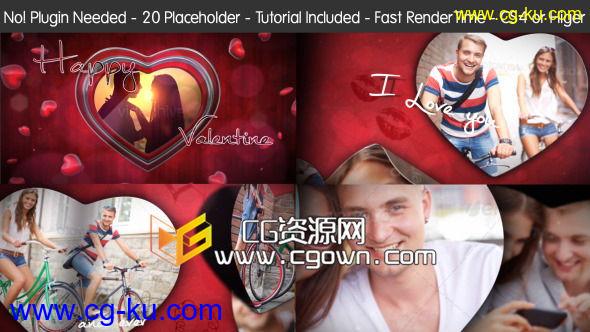 浪漫情人节 Videohive Valentine’s Day 6695672 AE模板的图片1