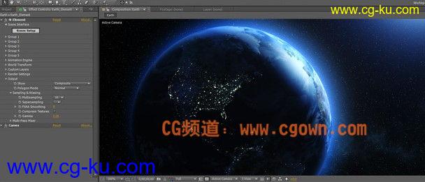 Element 3D免费地球模型Free Earth Project的图片1