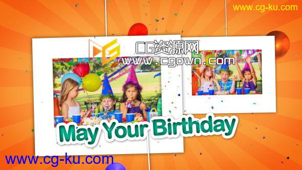 生日快乐庆祝相册 Videohive Happy Birthday Celebrations Photo Gallery AE模板的图片1