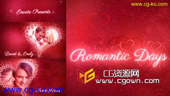 浪漫的日子 甜美心形 Videohive Romantic Days AE模板的图片1