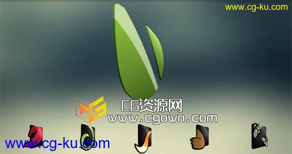 三维标志旋转角标 Videohive Logo 3D Rotation Kit AE模板的图片1